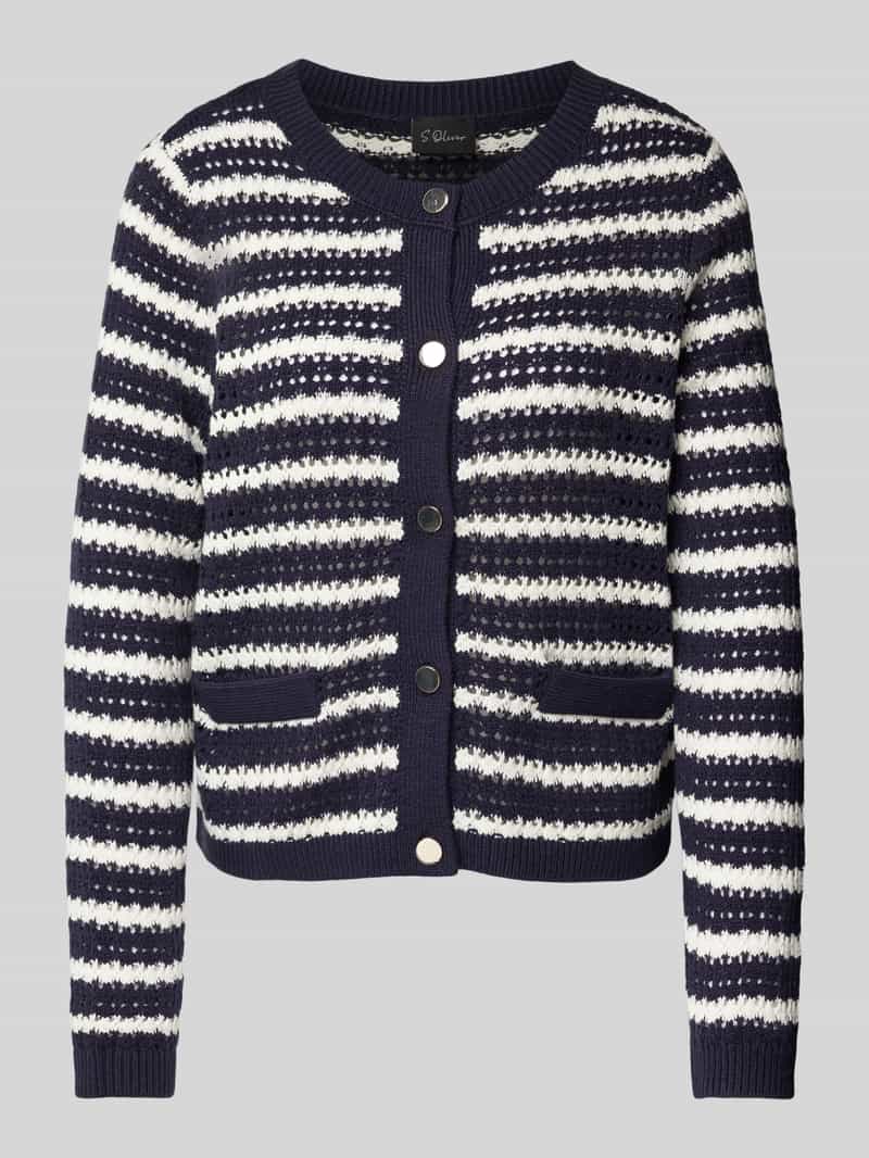 s.Oliver BLACK LABEL Regular fit cardigan in ajourtricot