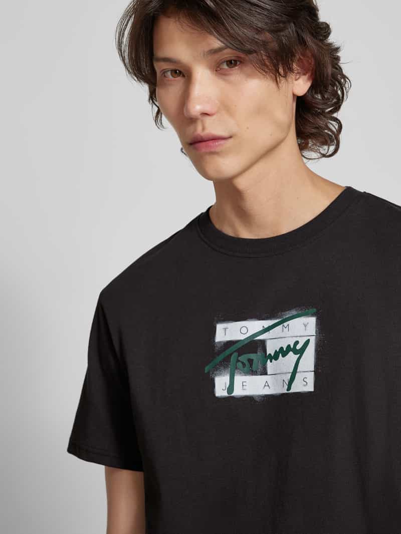 Tommy Jeans T-shirt met labelprint