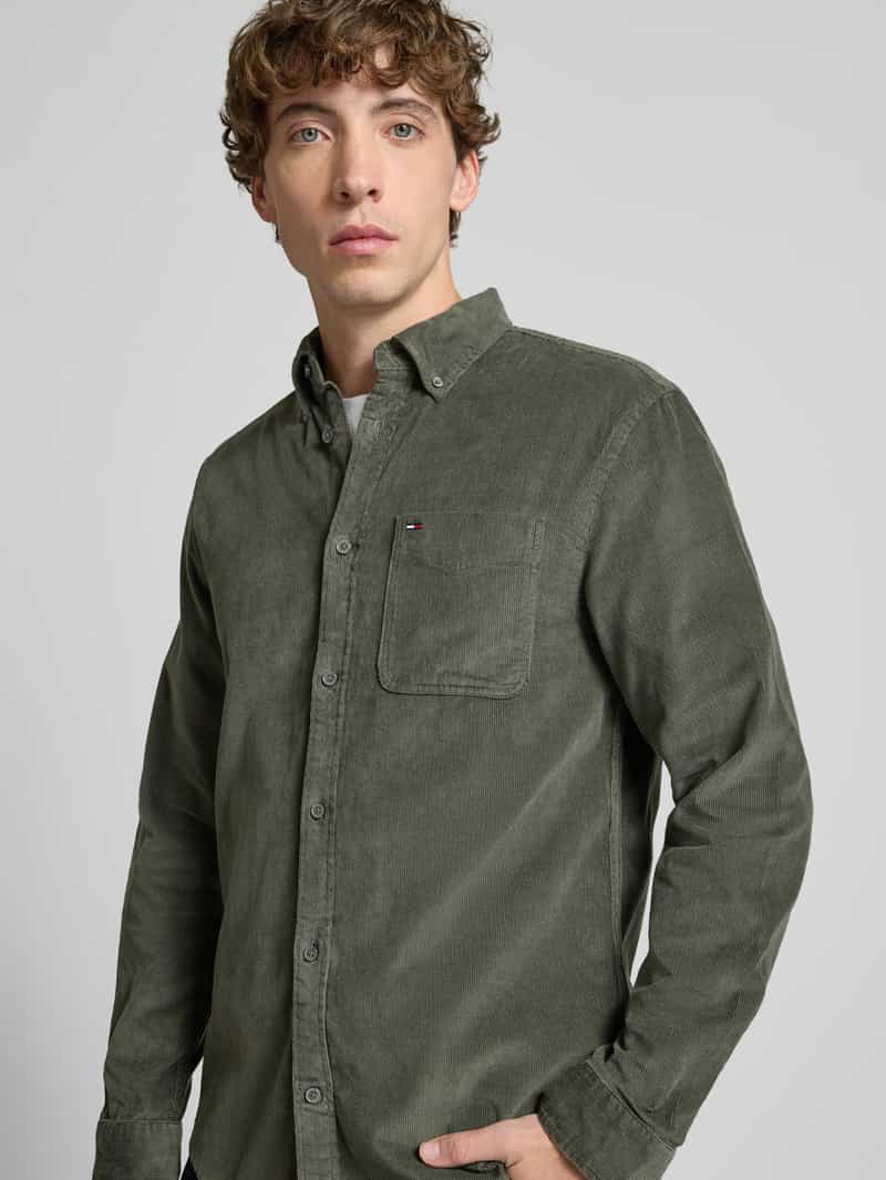 Tommy Jeans Regular fit vrijetijdsoverhemd van puur katoen