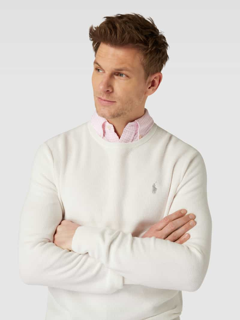 Polo Ralph Lauren Pullover met structuurmotief en labelstitching