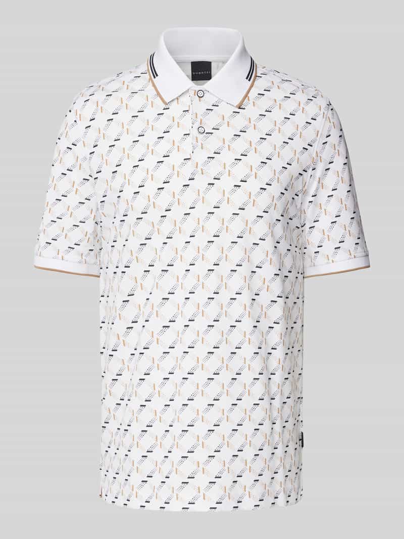 Bugatti Regular fit poloshirt met labeldetail