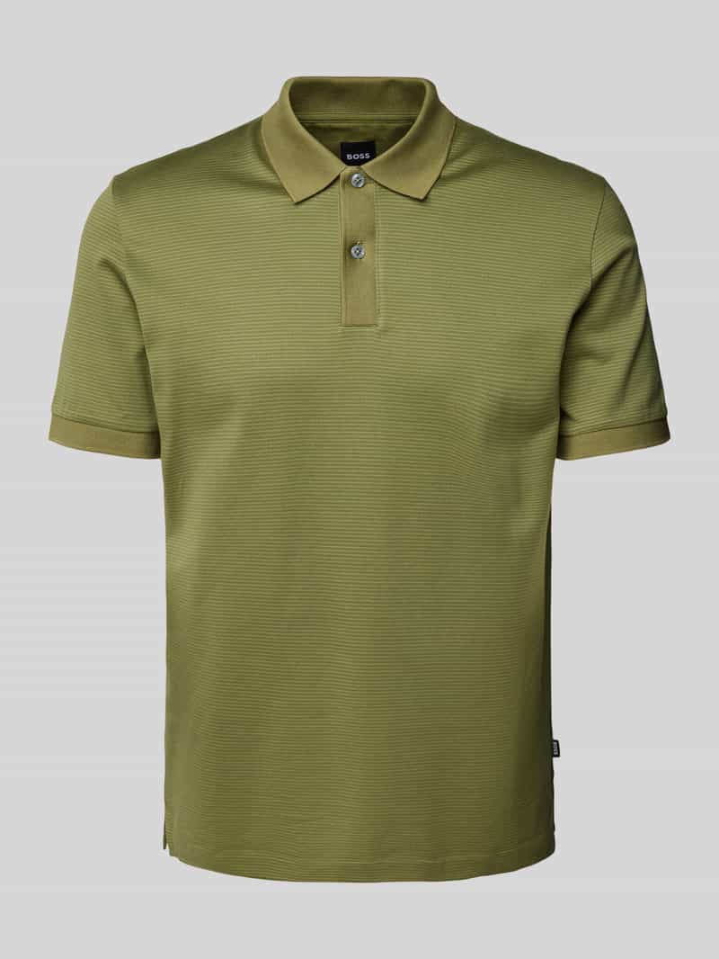 Boss Regular fit poloshirt met labeldetail model 'Parlay'