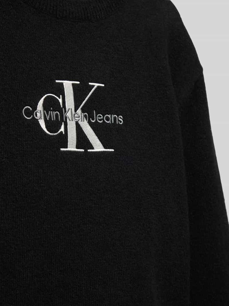 Calvin Klein Jeans Gebreide pullover met labelstitching