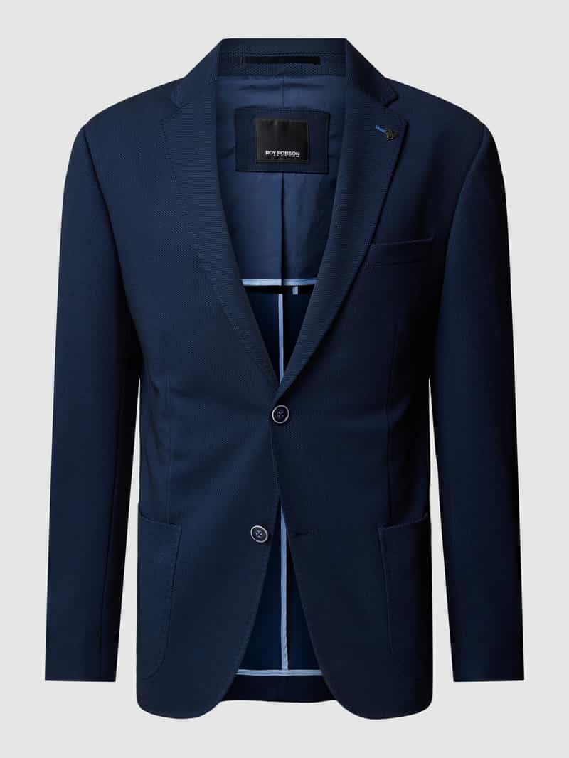 Roy Robson Slim fit colbert met structuurmotief