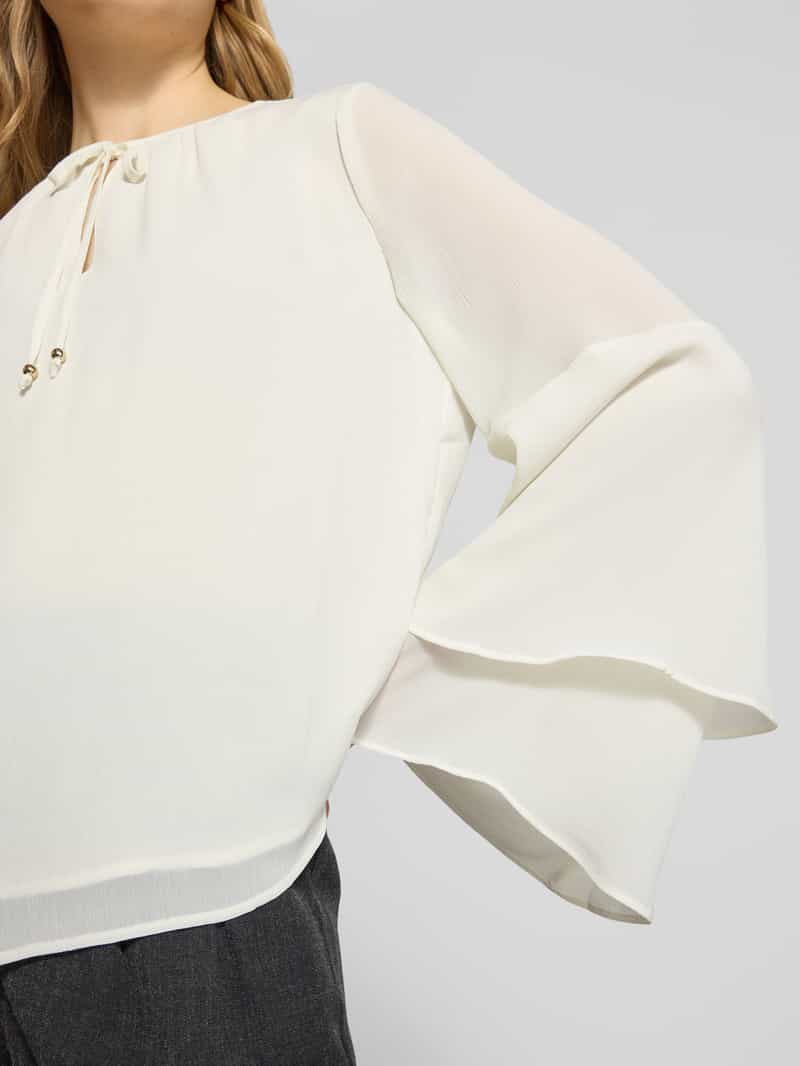 s.Oliver BLACK LABEL Regular fit blouse met lange mouwen met volants