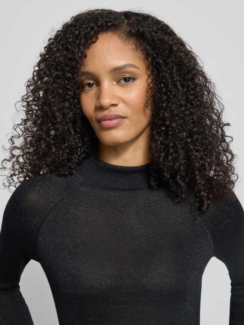 Christian Berg Woman Selection Gebreide pullover van viscosemix met opstaande kraag