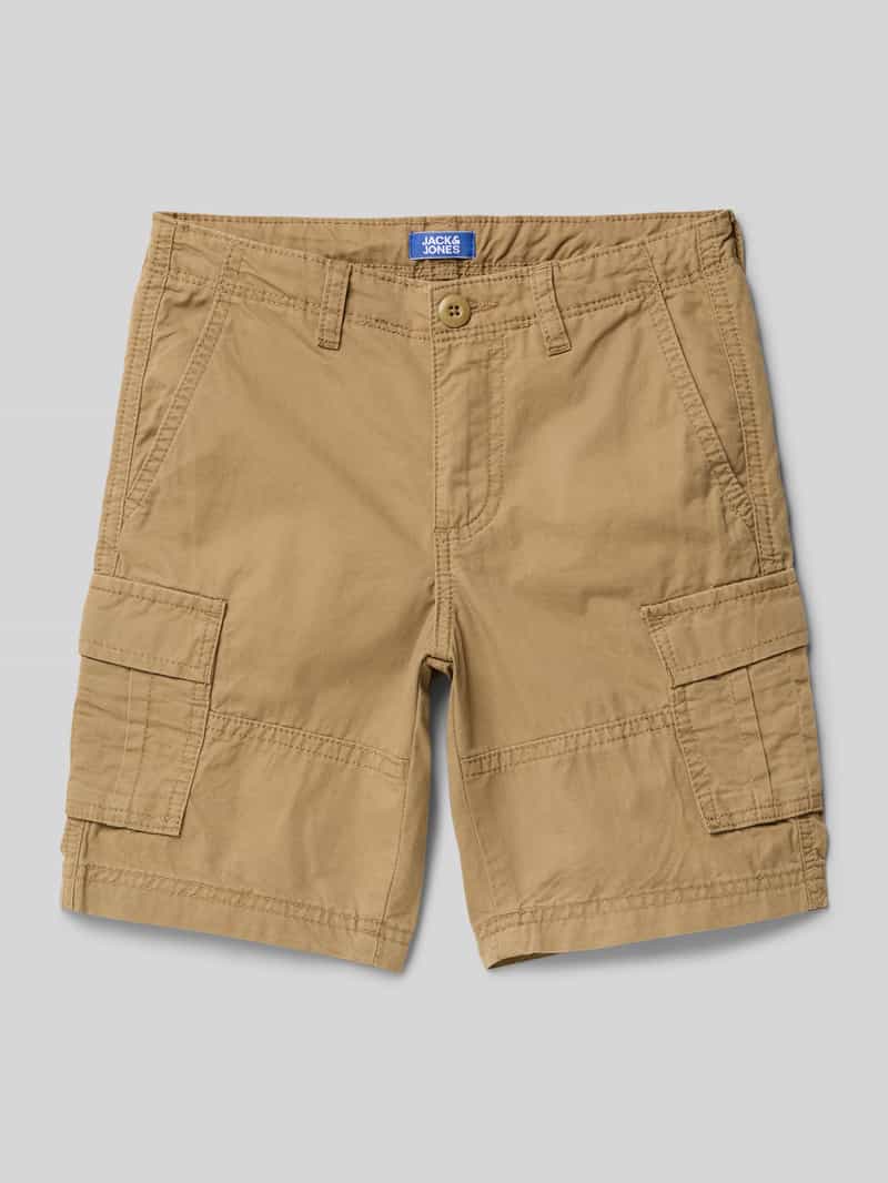 jack & jones Regular fit korte cargobroek met labelpatch model 'BOWIE'