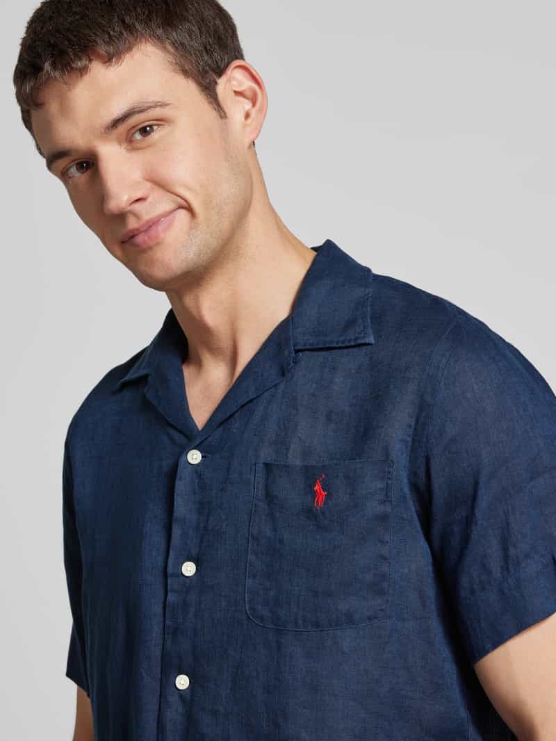 Polo Ralph Lauren Custom fit linnen overhemd met resortkraag