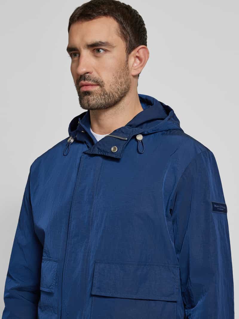Marc O'Polo Regular fit parka van waterafstotend materiaal met capuchon
