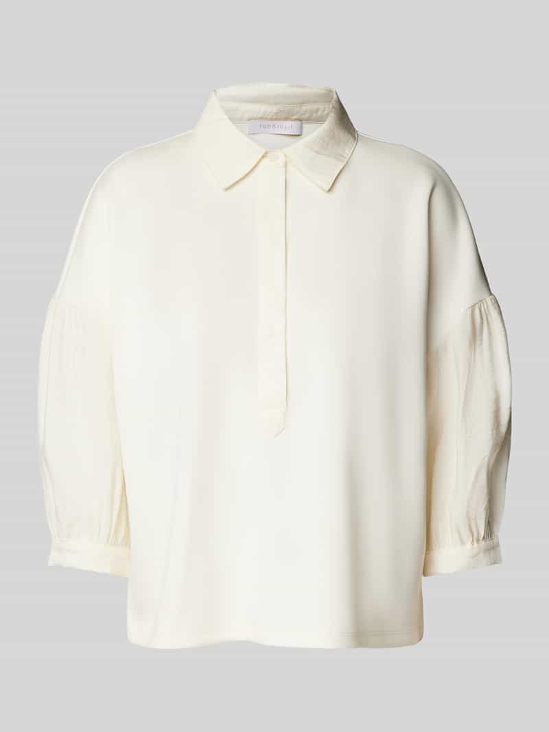Sweatshirt met overhemdkraag