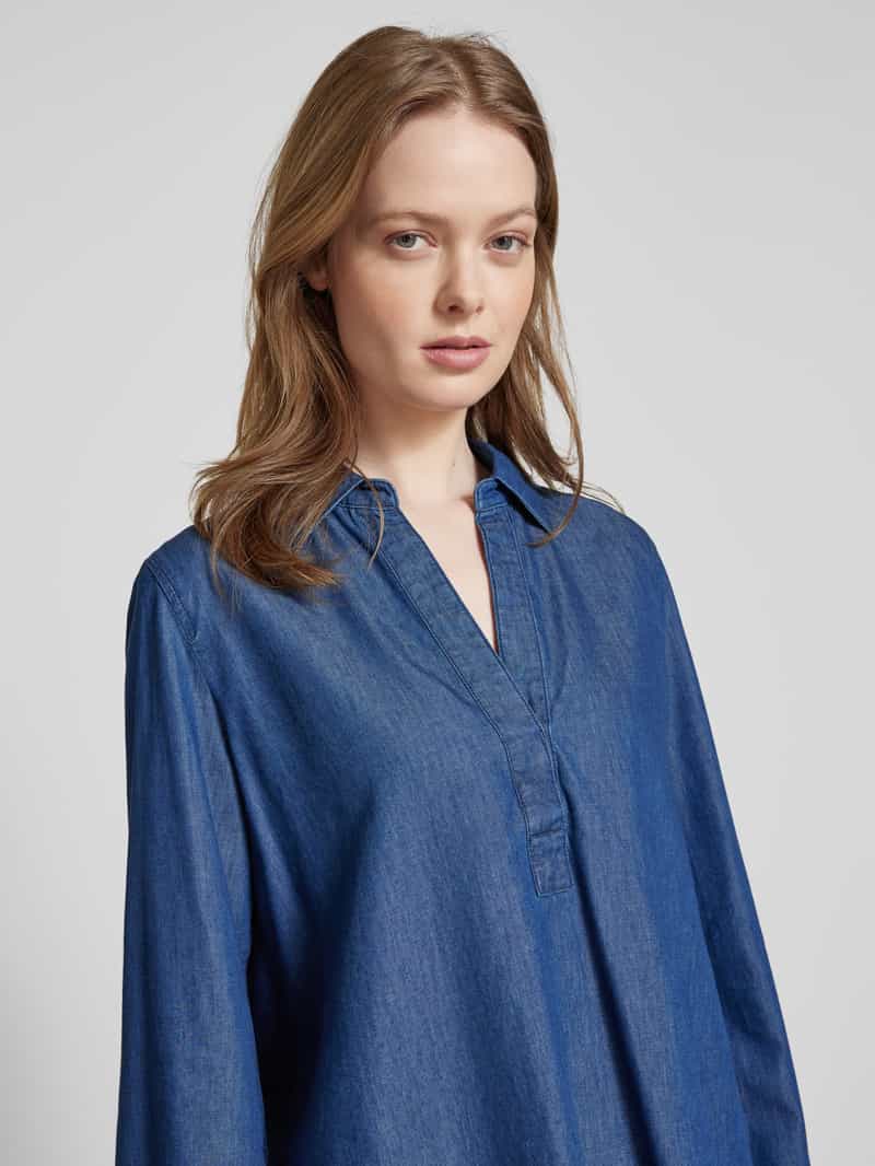 Marc O'Polo Relaxed fit jeansblouse van een mix van katoen en lyocell