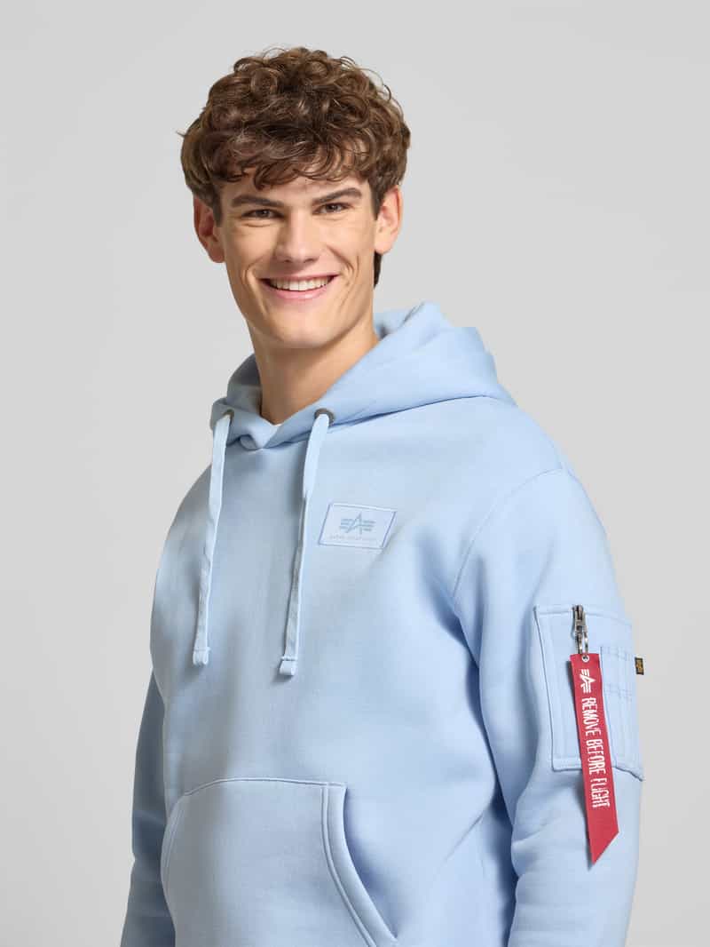 alpha industries Regular fit hoodie met logopatch