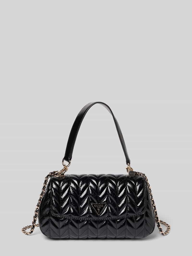 Handtas in handtassenlook met labelapplicatie model 'CHERYL'