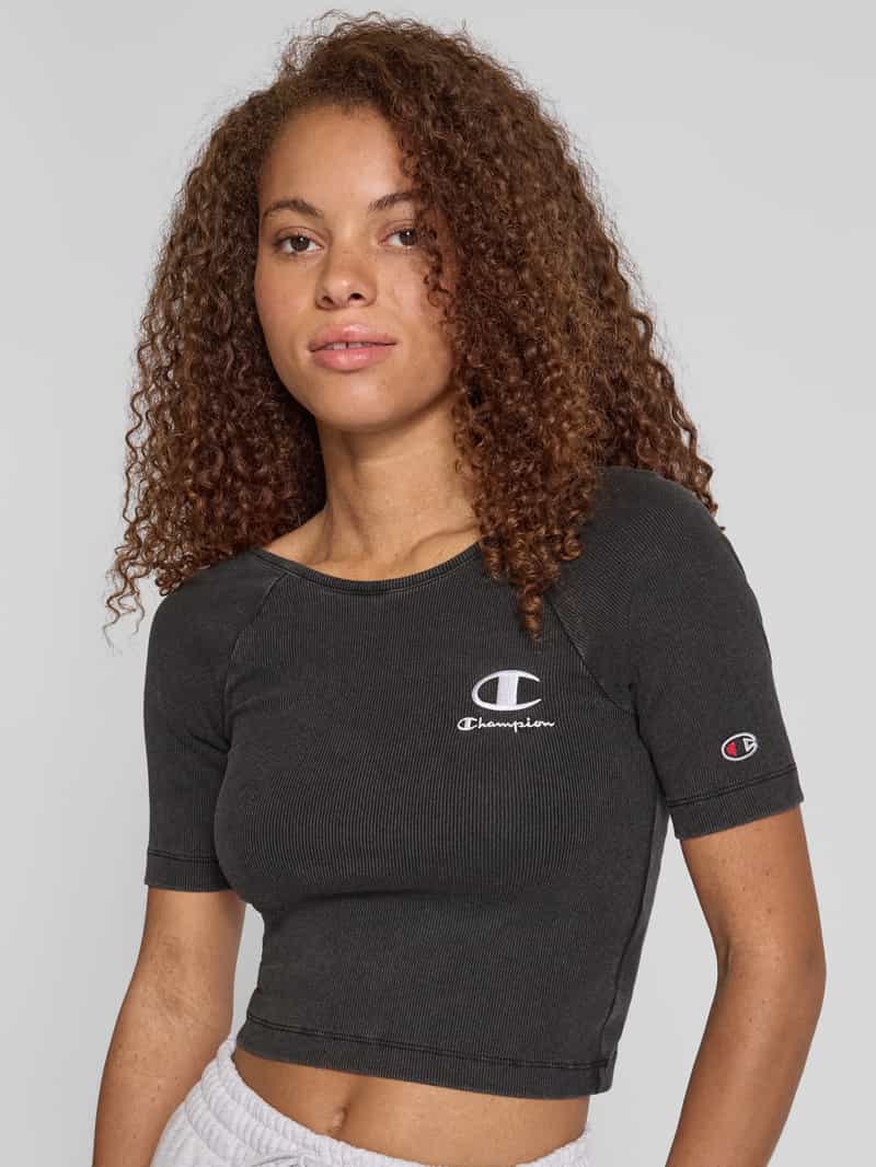Champion Fitted fit kort shirt met labelstitching