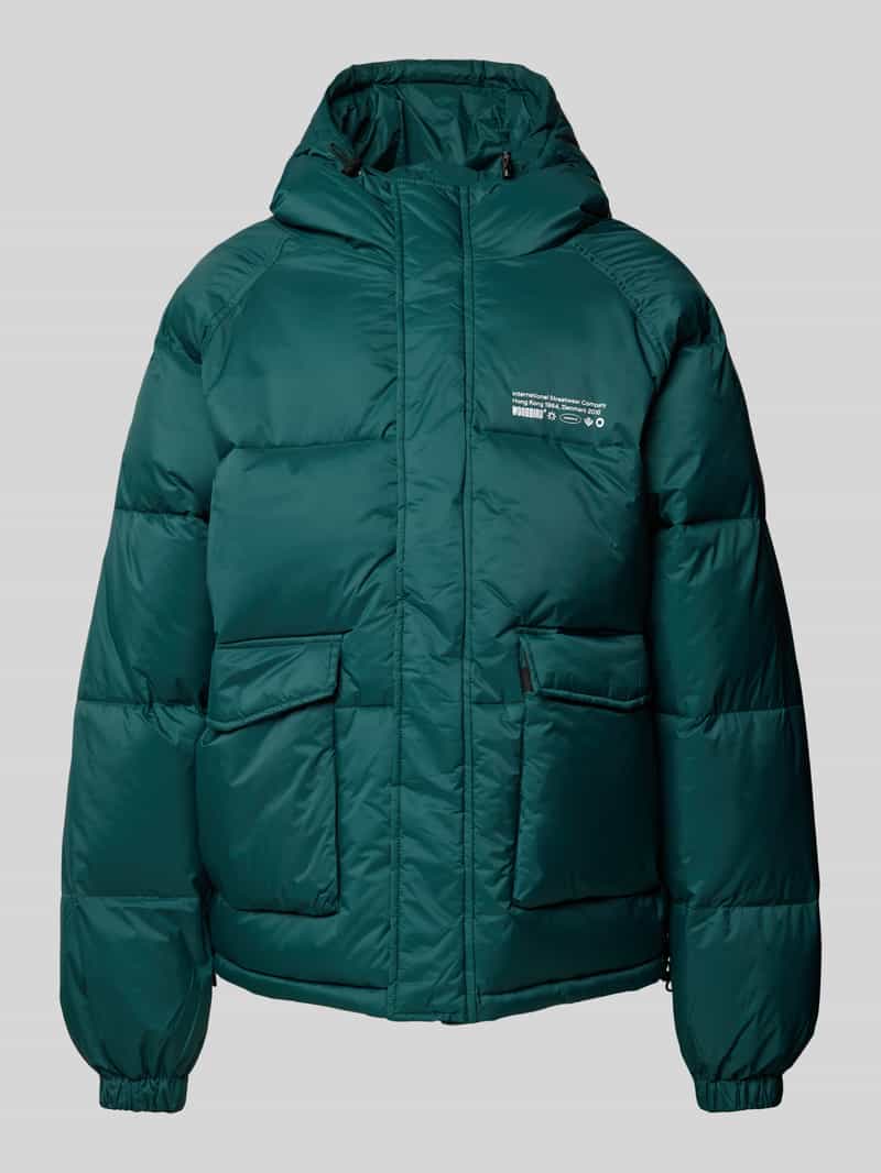 Gewatteerd jack met labelprint, model 'ZUMO'