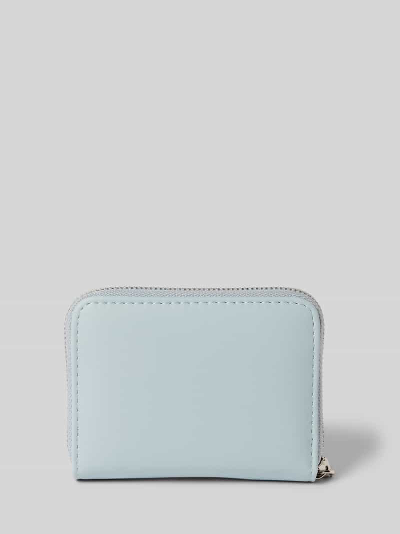 Seidenfelt Portemonnee met labeldetail model 'YLVA'