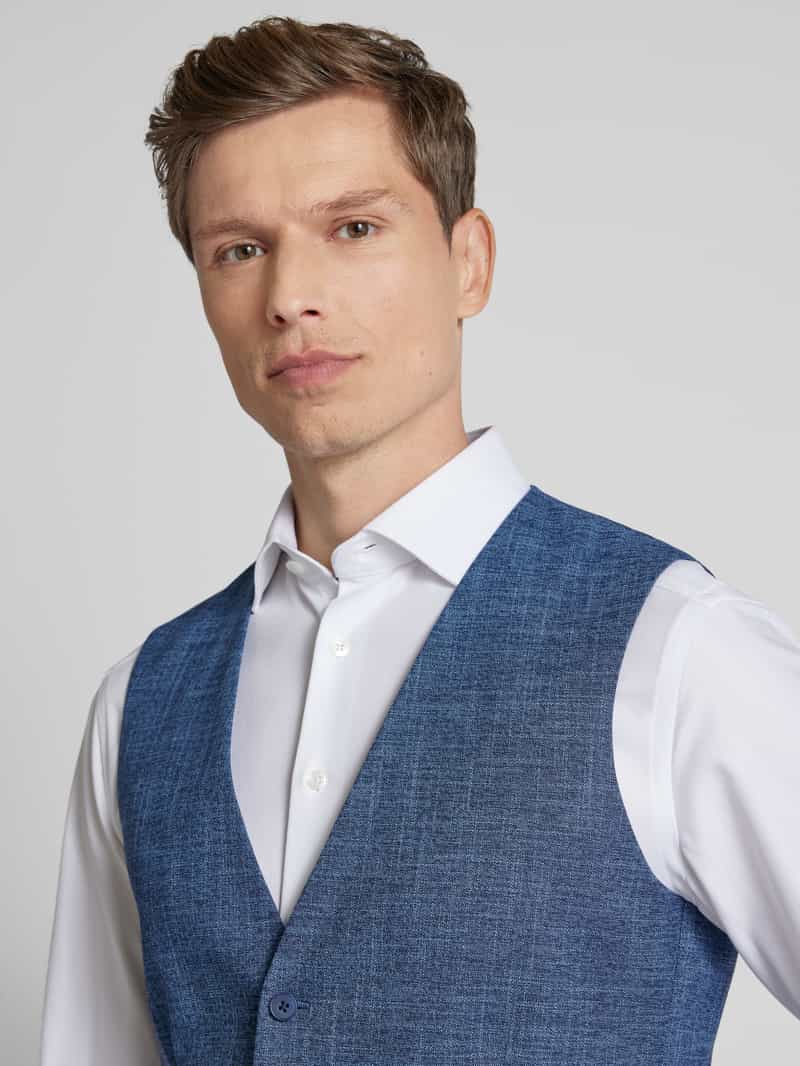 MCNEAL Slim fit gilet met paspelzakken