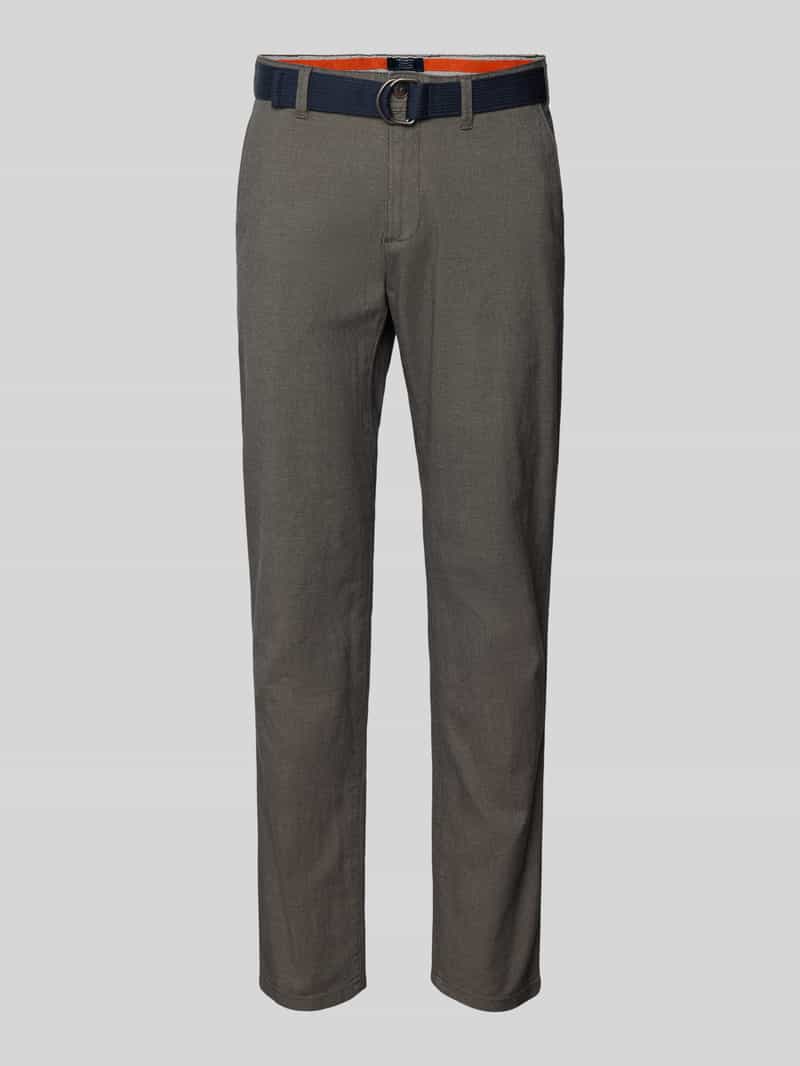 MCNEAL Slim fit broek met riem