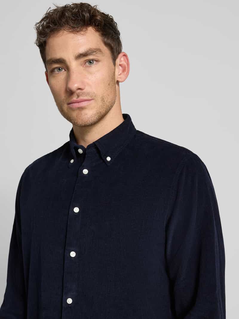 Selected Homme Regular fit ribcordoverhemd van puur katoen model 'DANNI'