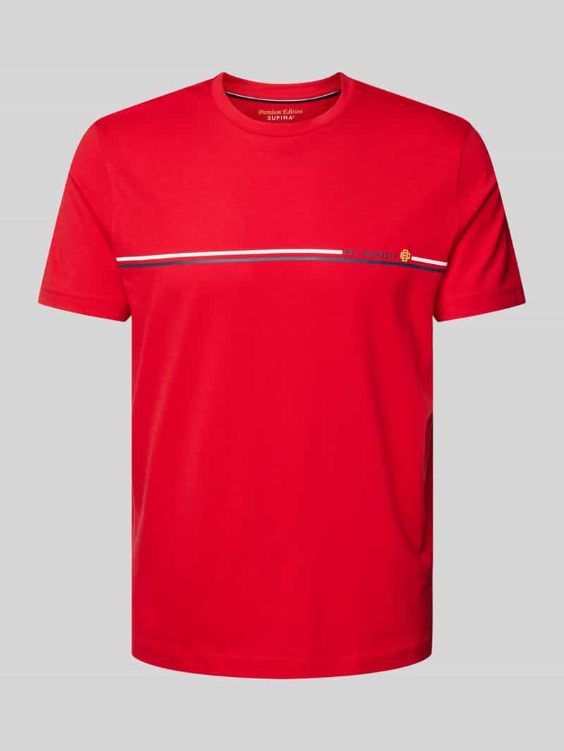 Christian Berg Men T-shirt met labelprint