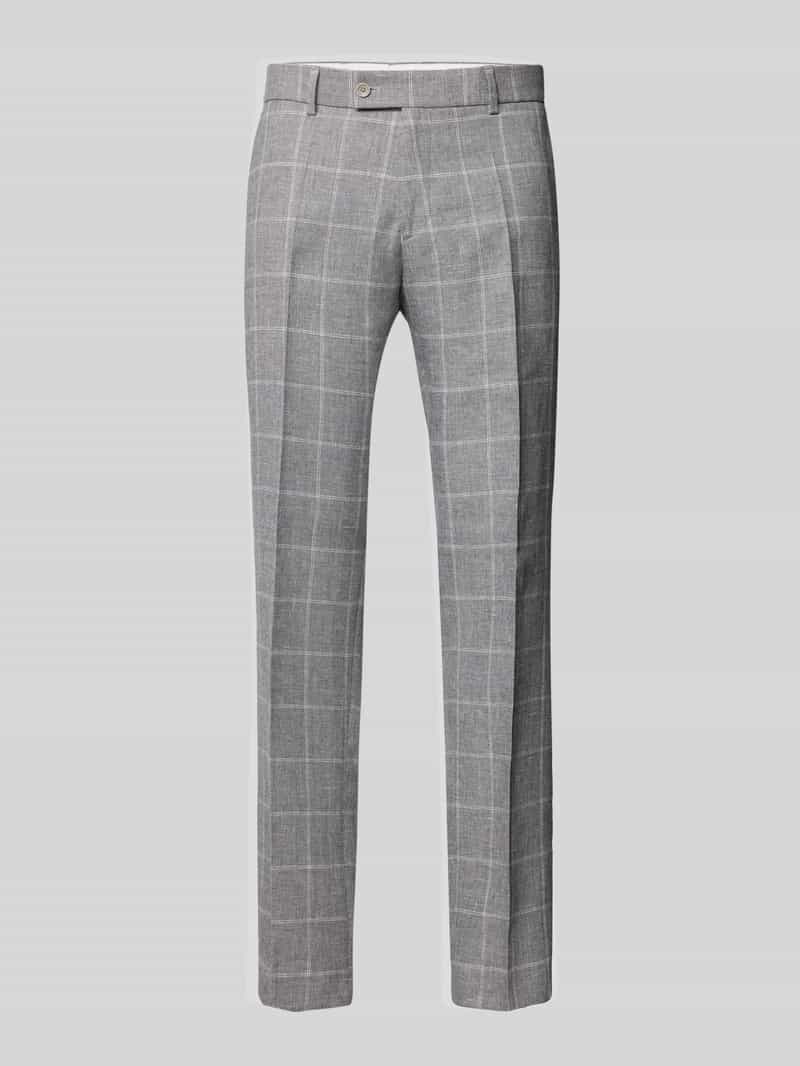 CG Club of Gents Regular fit pantalon met persplooien model 'Paco'