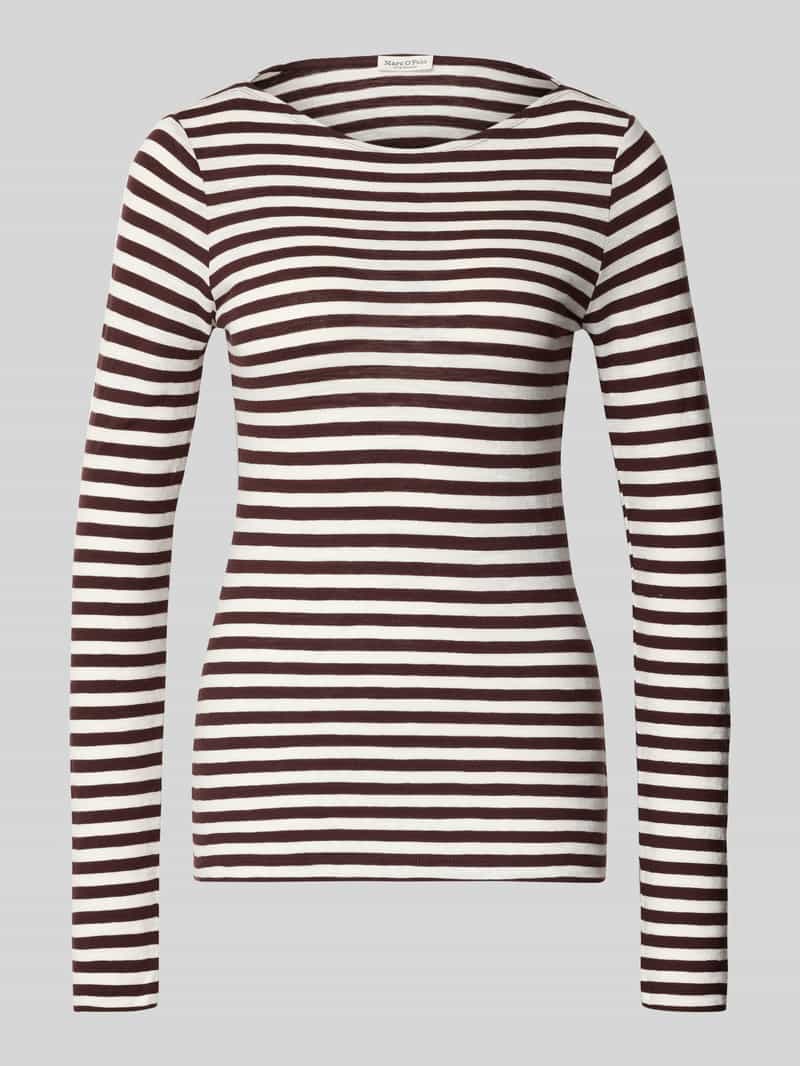 Marc O'Polo Slim fit shirt met lange mouwen van puur katoen