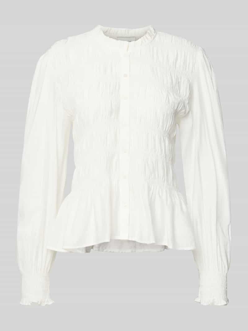 NEO NOIR Slim fit overhemdblouse met ballonmouwen model 'Mocca'