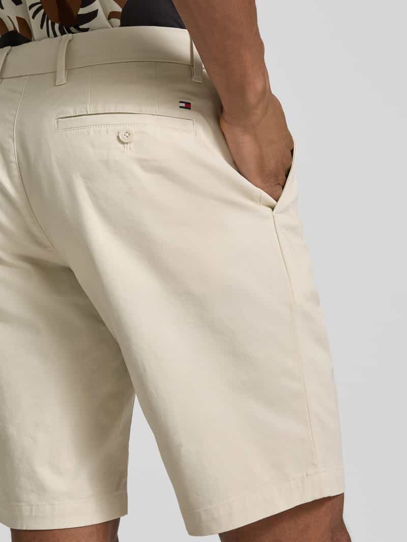 Tommy Hilfiger Relaxed fit korte chino van een mix van katoen en elastaan