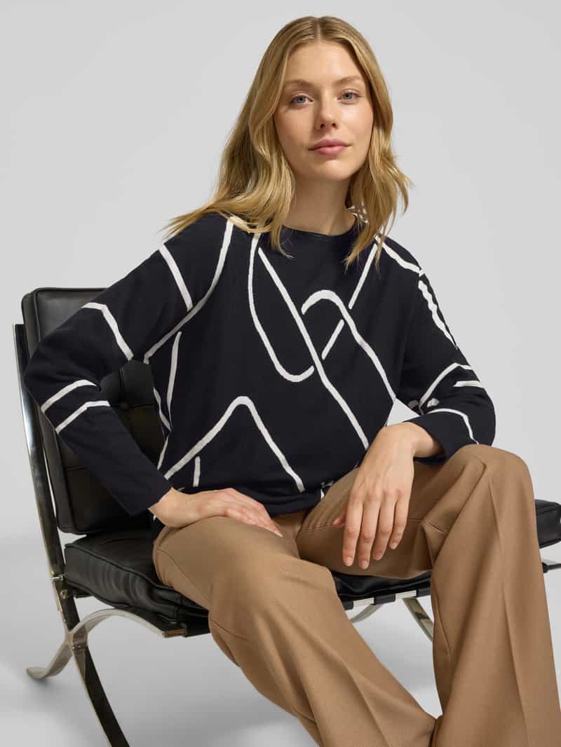 s.Oliver BLACK LABEL Regular fit pullover van viscosemix