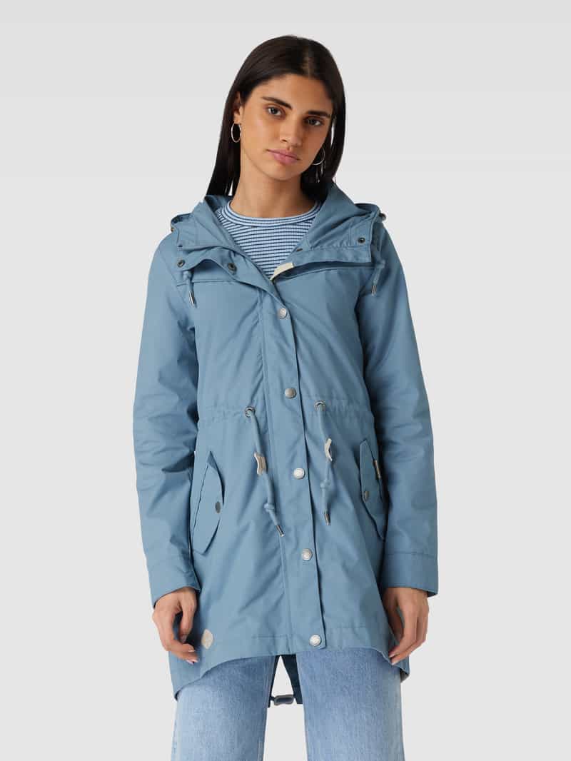 Lange jas met klepzakken, model 'Canny' Ragwear