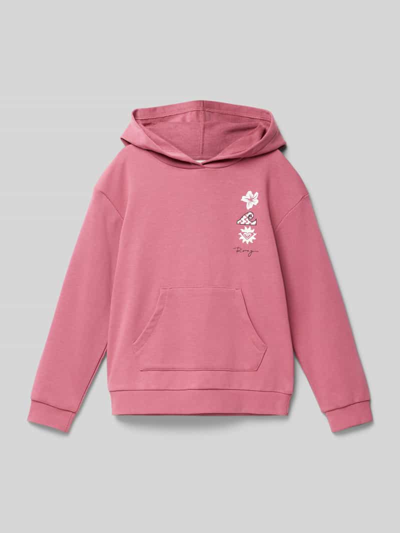 Roxy Hoodie met motief- en labelprint model 'SURF FEELING'