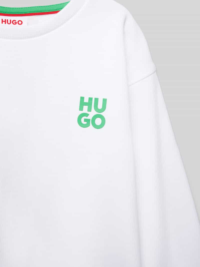 HUGO Sweatshirt met labelprint