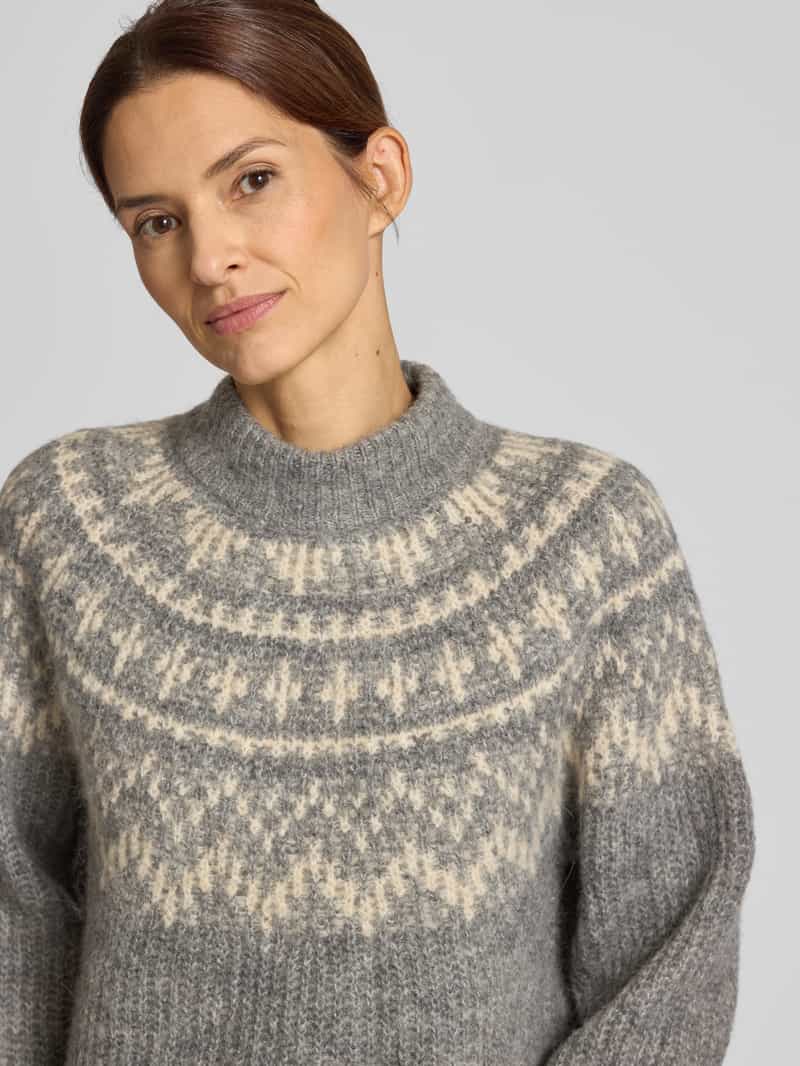 YAS Gebreide pullover met opstaande kraag model ' LIRI'