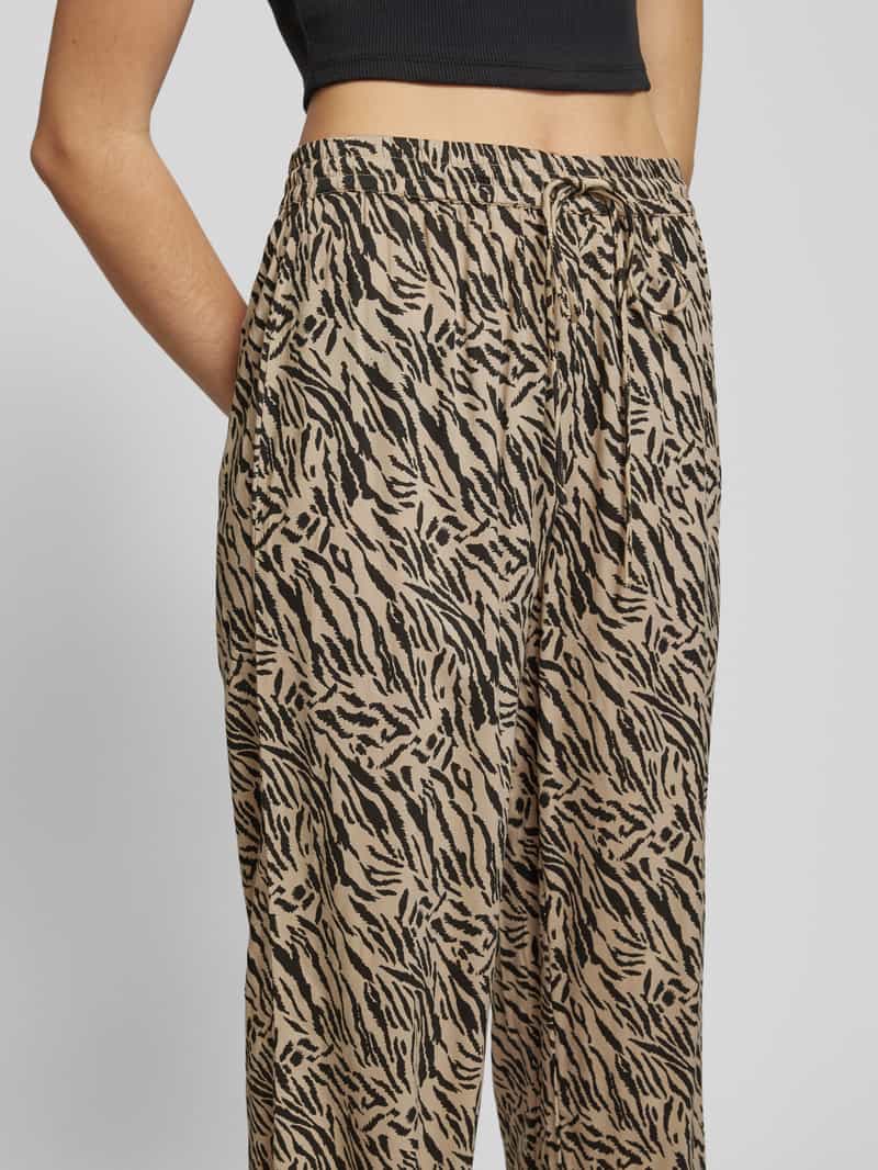 Pieces Stoffen broek met bloemenmotief model 'NYA'
