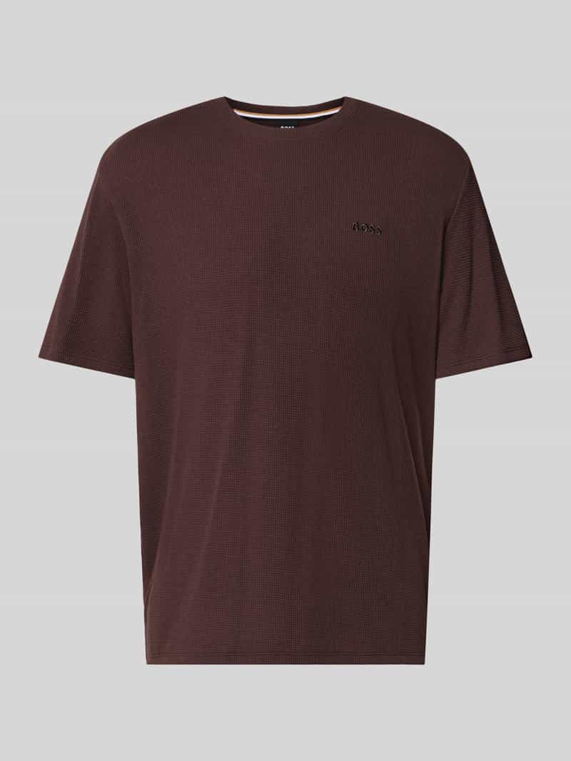 Boss Regular fit t-shirt van katoenmix model 'WAFFLE'