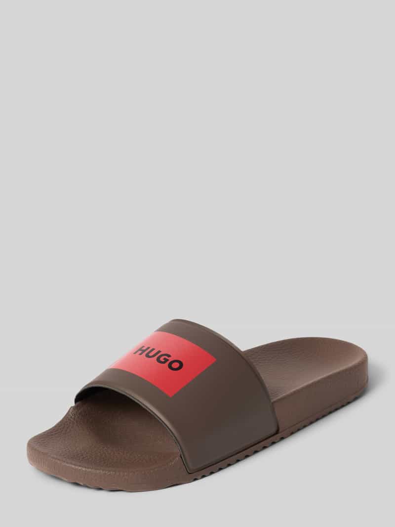 Badslippers met logoprint model 'TIMEIN_SLID_PH'