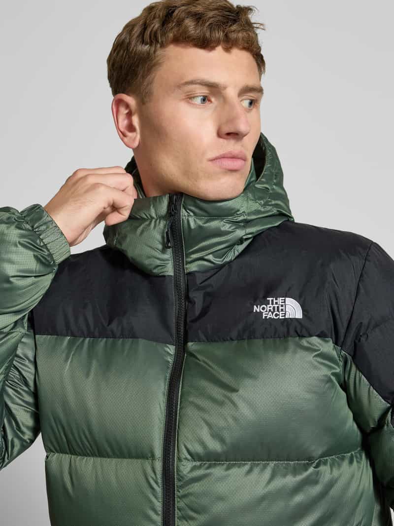 The North Face Gewatteerd jack met labelstitching