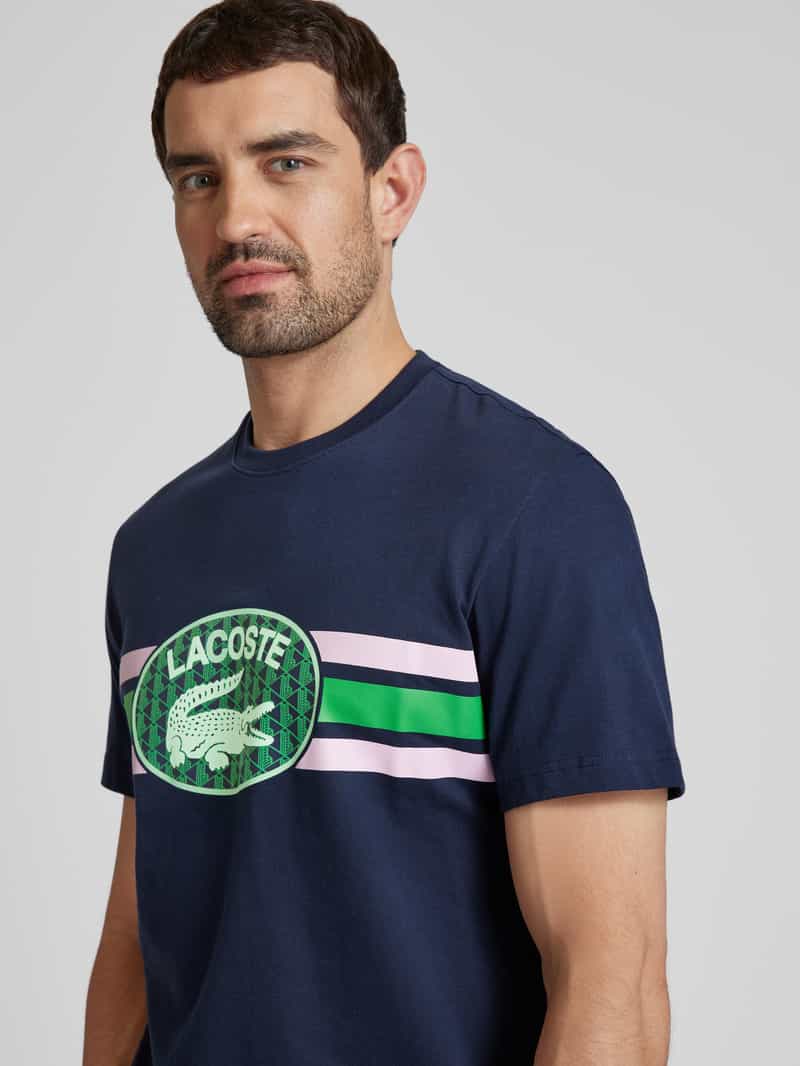 Lacoste T-shirt met labelprint