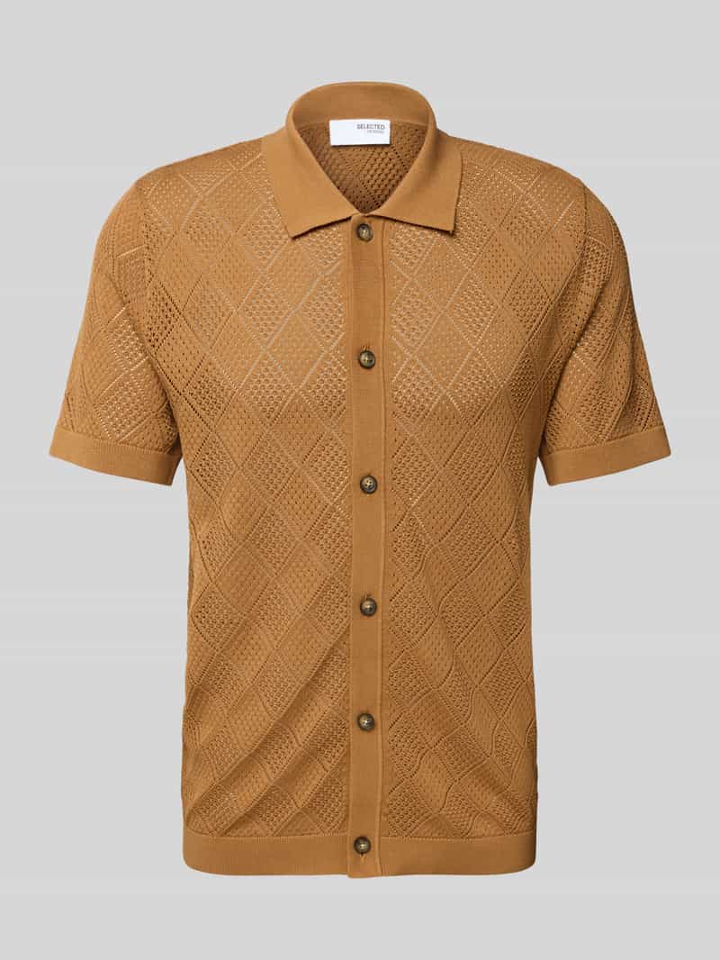 Selected Homme Regular fit gebreide cardigan van puur katoen model 'ARCO'