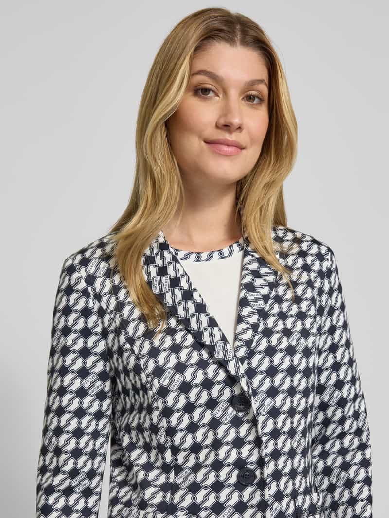 Marc Cain Slim fit blazer met reverskraag