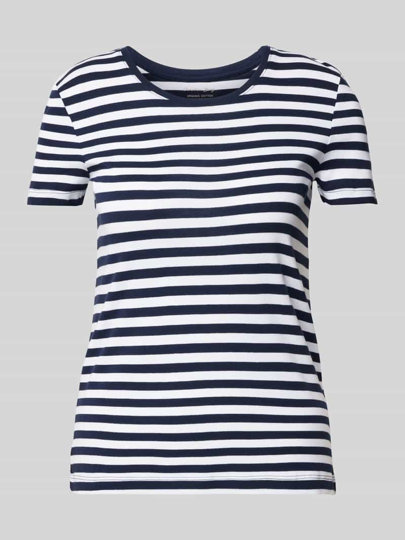 Christian Berg Woman T-shirt met geribde ronde hals