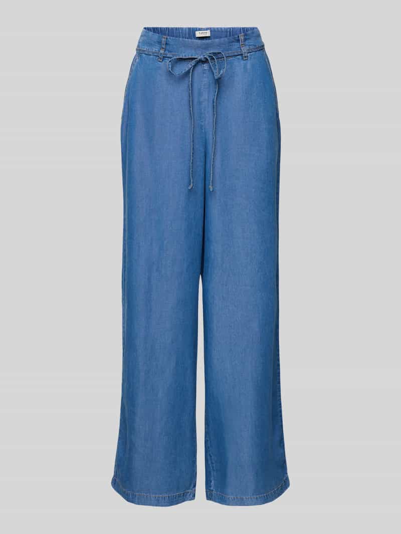 b.Young Wide leg jeans met strikceintuur model 'KOSMO'