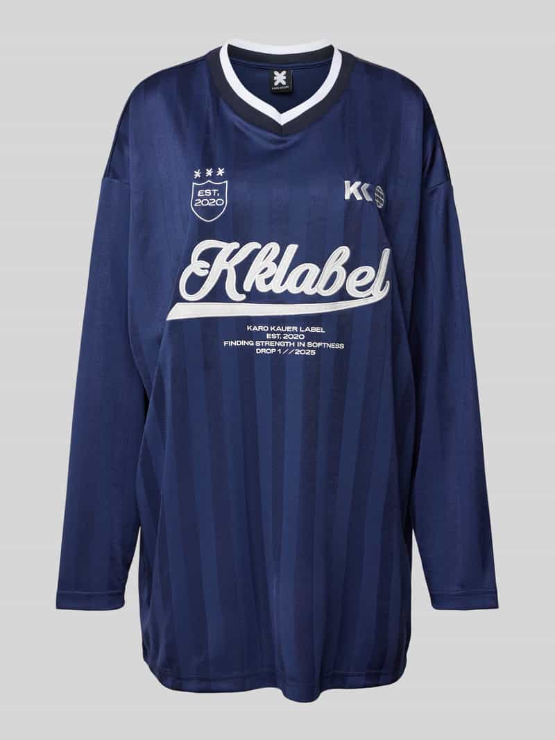 Karo Kauer Shirt met lange mouwen en labelprint