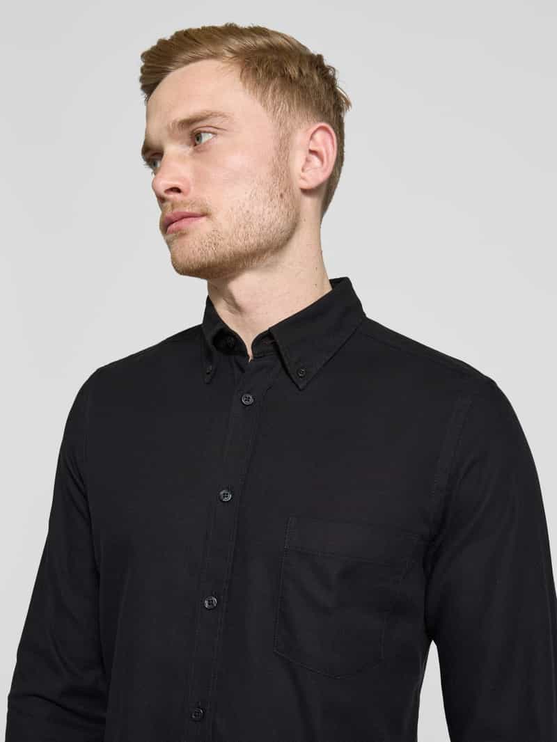 Boss Orange Regular fit vrijetijdsoverhemd met button-downkraag model 'Rickert