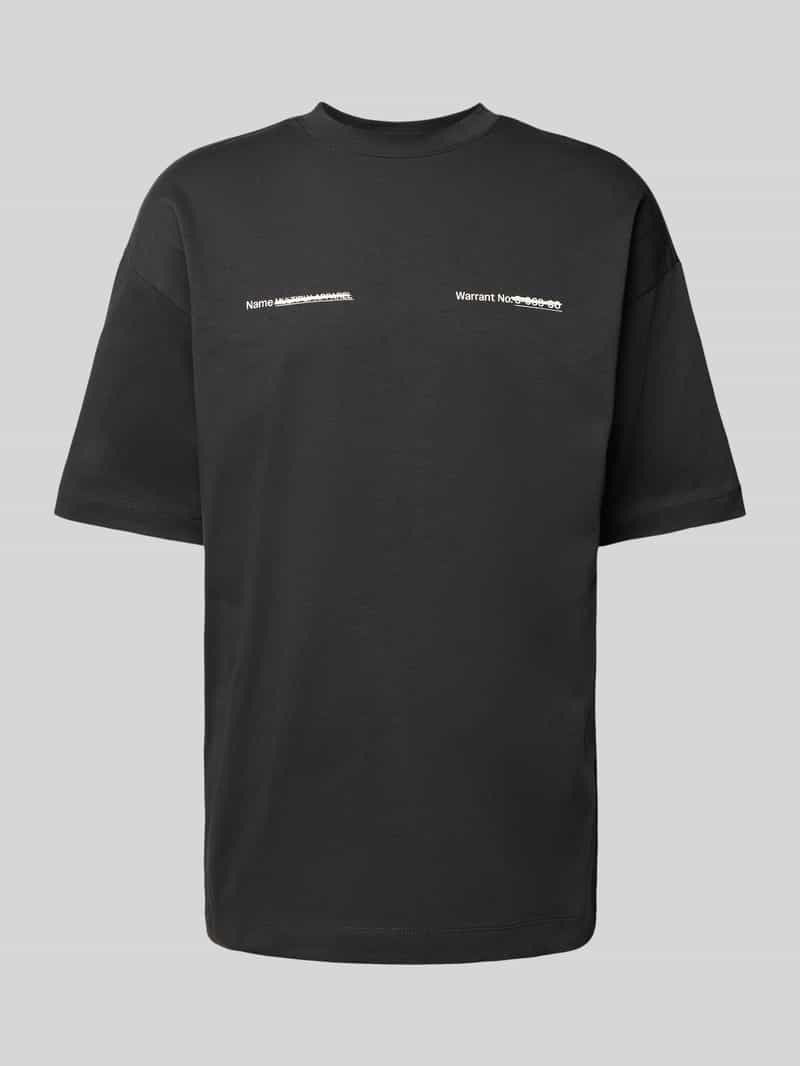 Oversized T-shirt met ronde hals