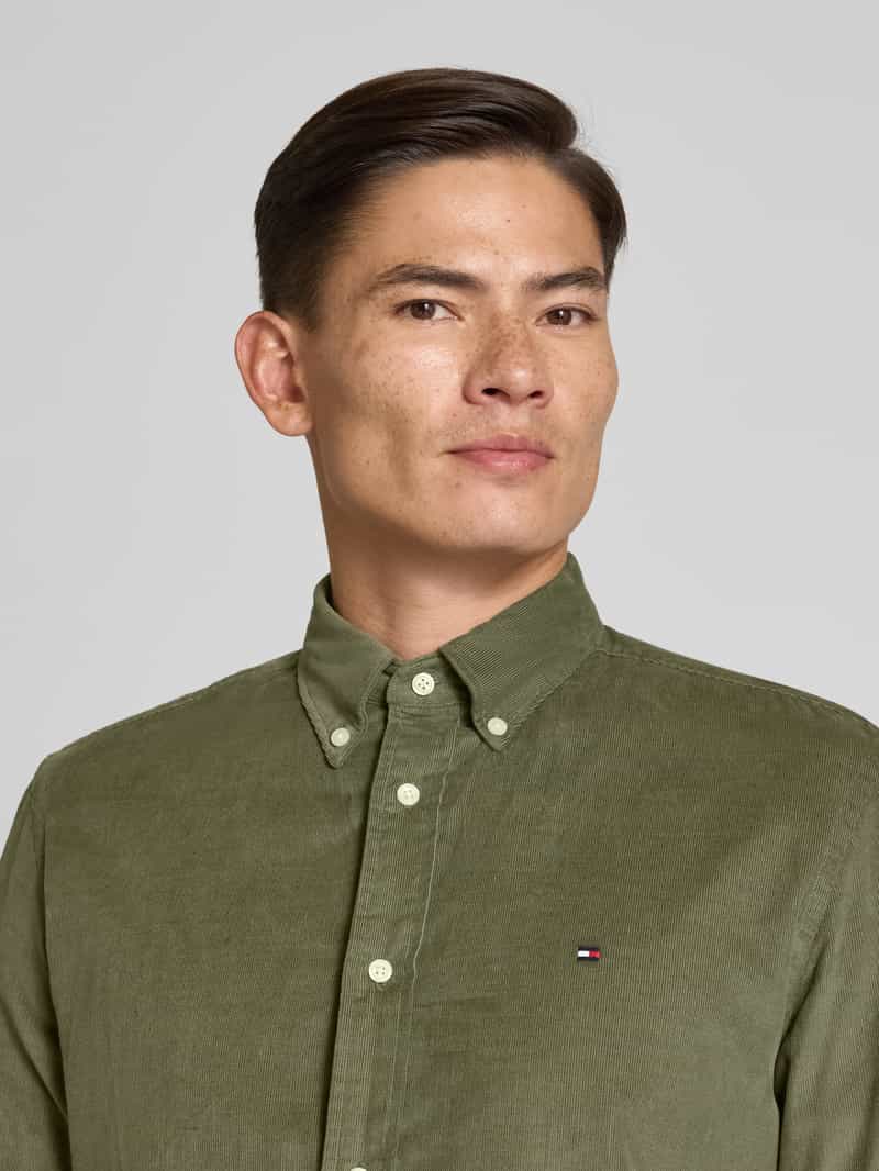 Tommy Hilfiger Regular fit corduroy overhemd van puur katoen