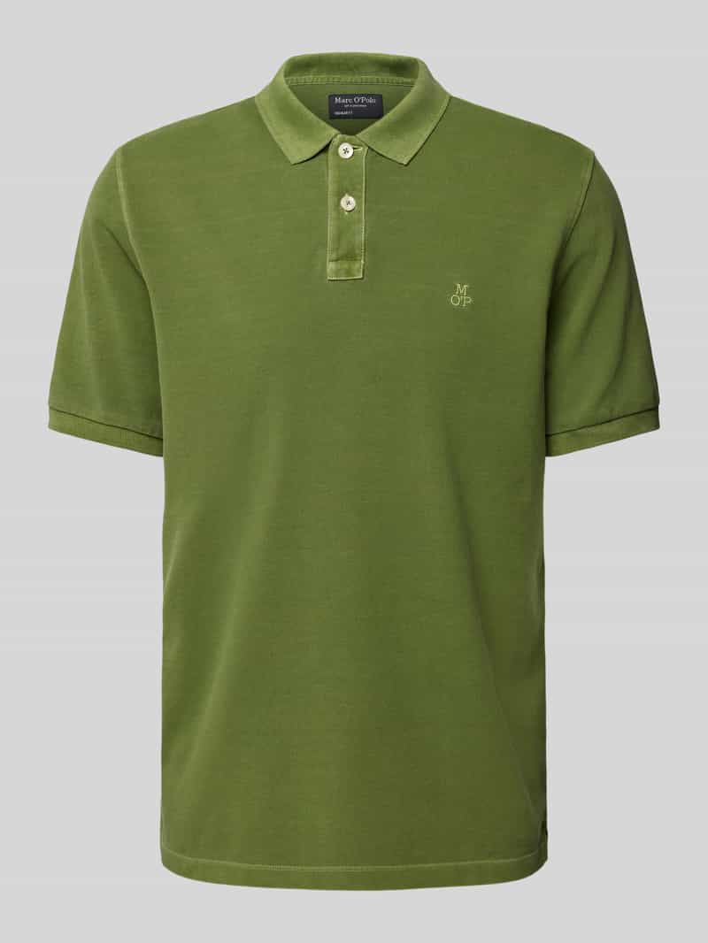 Marc O'Polo Regular fit poloshirt van puur katoen met logostitching