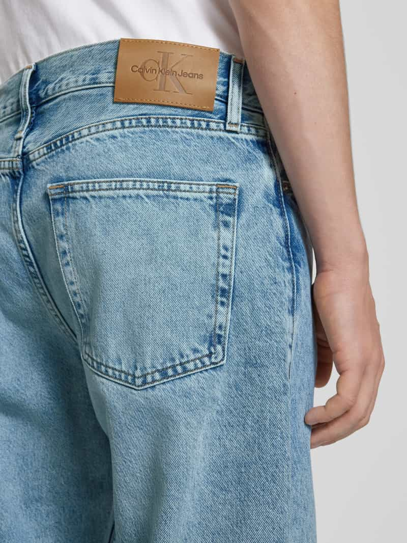 Calvin Klein Jeans Straight leg jeans met labeldetail