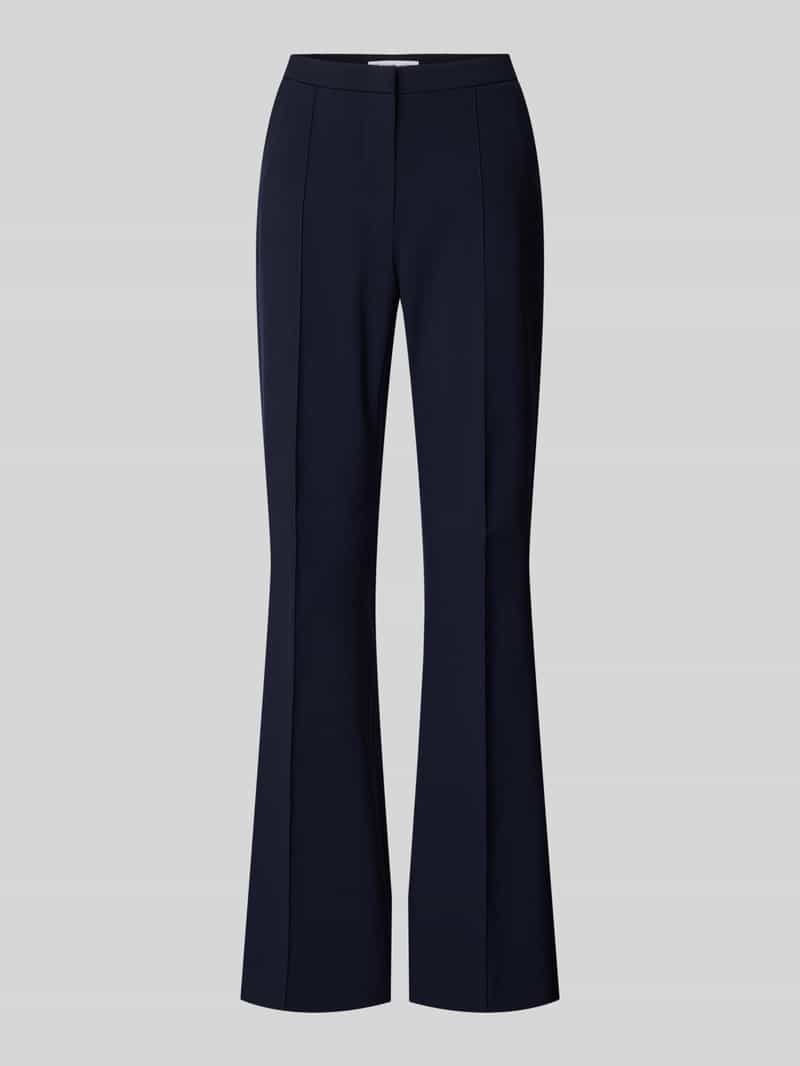 RAFFAELLO ROSSI Flared stoffen broek met siernaden en viscoe model 'DORO'