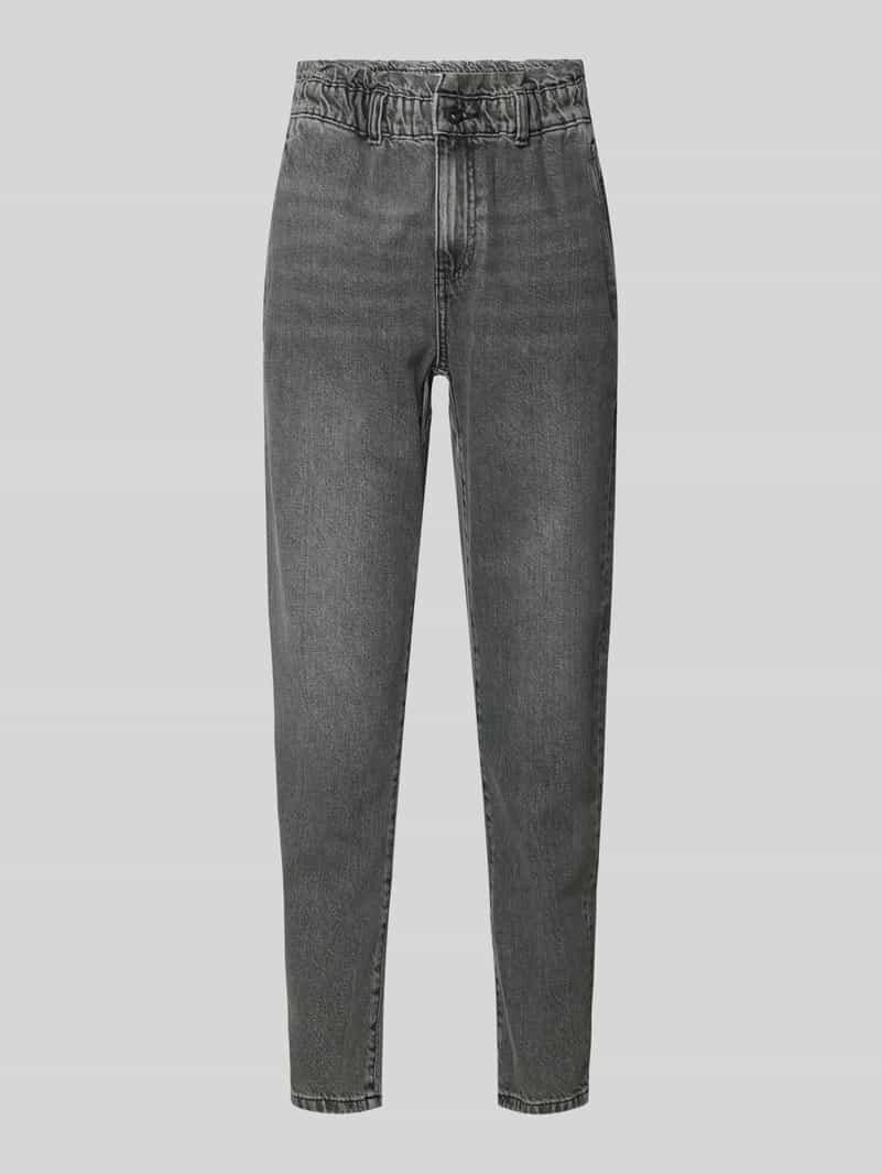 Jake*s Casual Jeans in paperbagstijl met elastische tailleband
